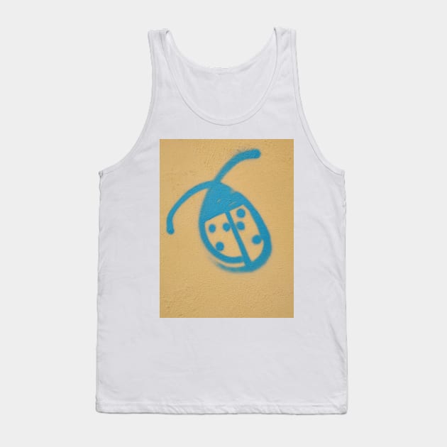 BLUE SPOTTED LADY BUG Tank Top by mister-john